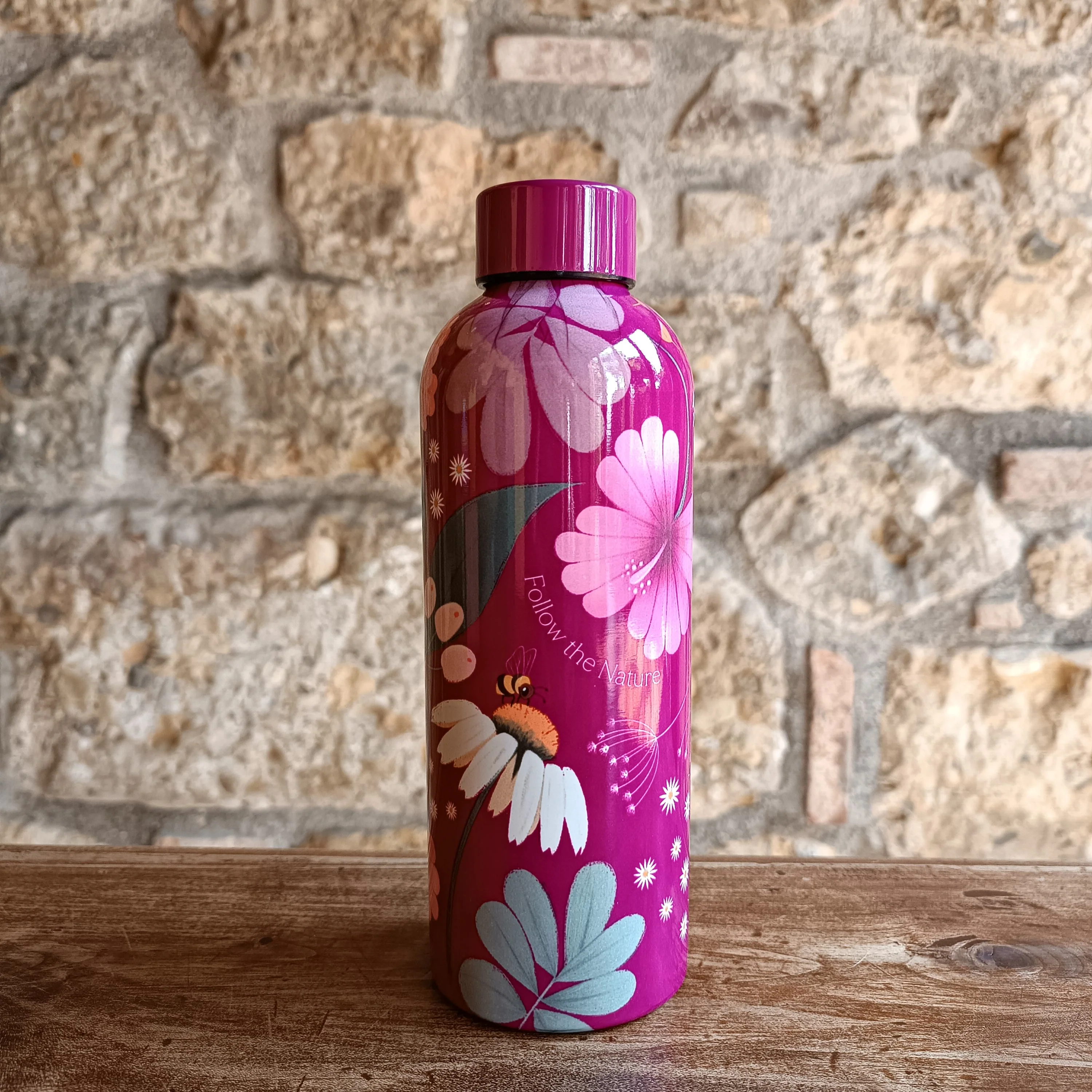 Bottiglia thermos in acciaio 4ever bottle - rosa e blu - Image 3