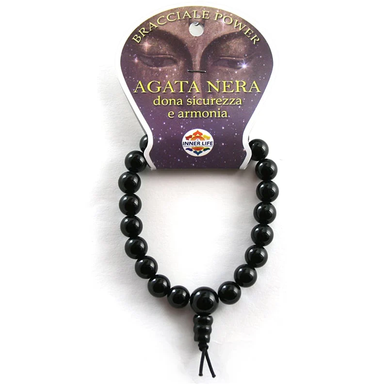 Bracciale in Agata nera