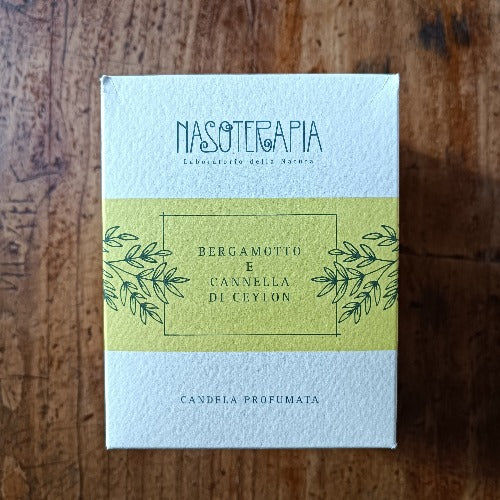 Candela Profumata Bergamotto e Cannella di Ceylon Nasoterapia - Image 3