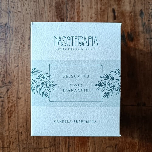 Candela profumata Gelsomino e Fiori d'Arancio Nasoterapia - Image 3