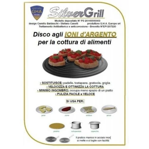 Silver Grill disco piastra agli ioni d'argento - GHA le pentole della salute - Image 2