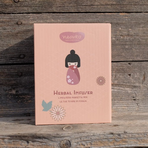 Tazza infusiera rosa per tisane - Sorsi di Giappone Neavita - Image 3