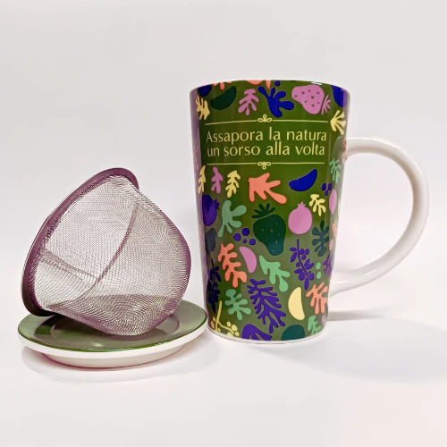Tazza infusiera per tisane verde e rossa - Assapora la natura un sorso alla volta - Image 4